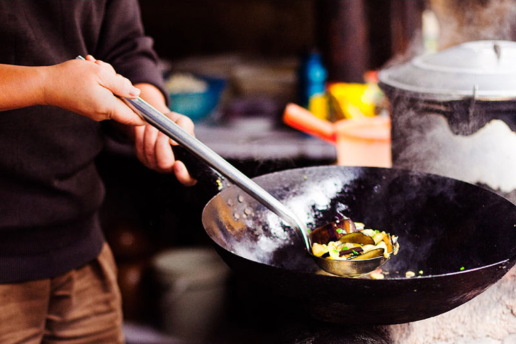 dehang china hunan cook eggplant