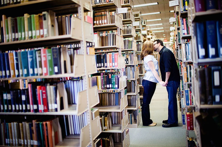 Knoxville Library engagement photos