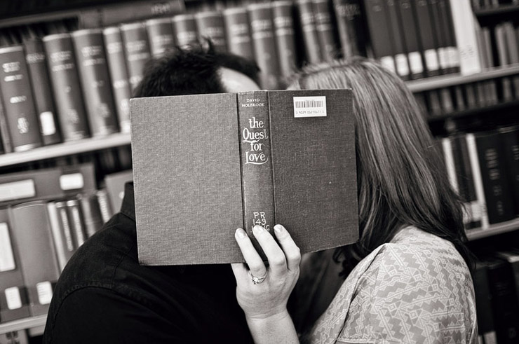 Knoxville library engagement session