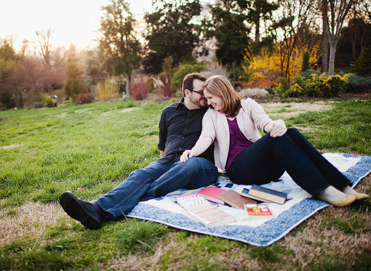 University of Tennessee gardens engagement pictures