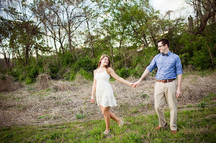 romantic engagement photos