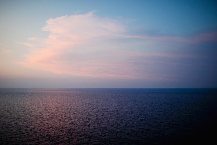 sunset in the bahamas