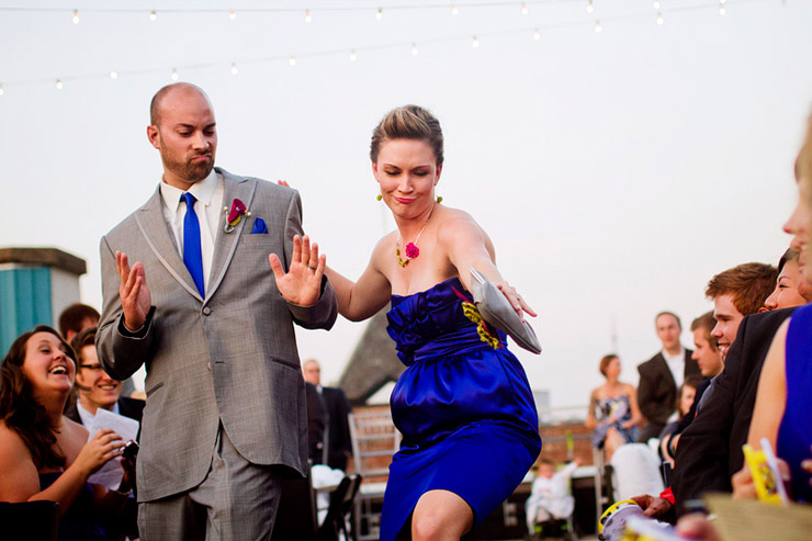 nashville aerial rooftop wedding ceremont