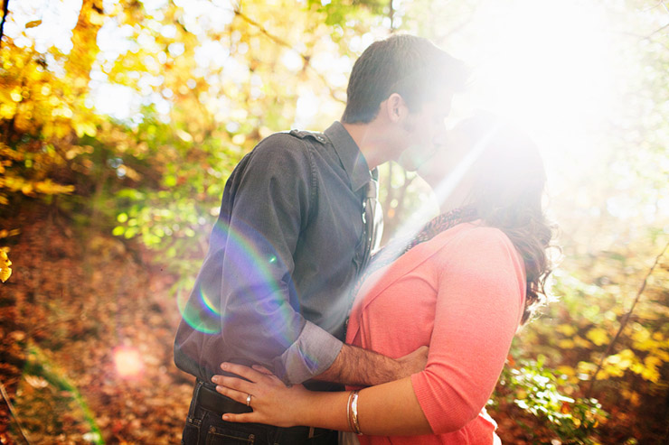fall engagement pictures
