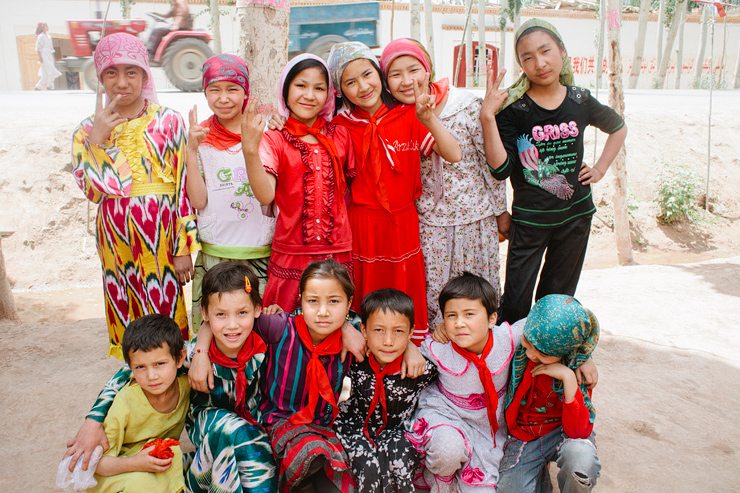 classroom of uyghur girls