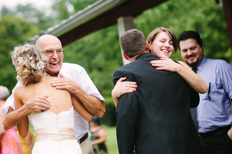 receiving line at a wedding