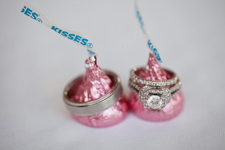 ring shot with hershey kisses