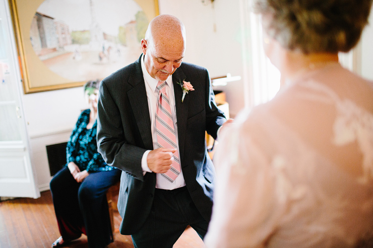 father of bride dancing at wedding
