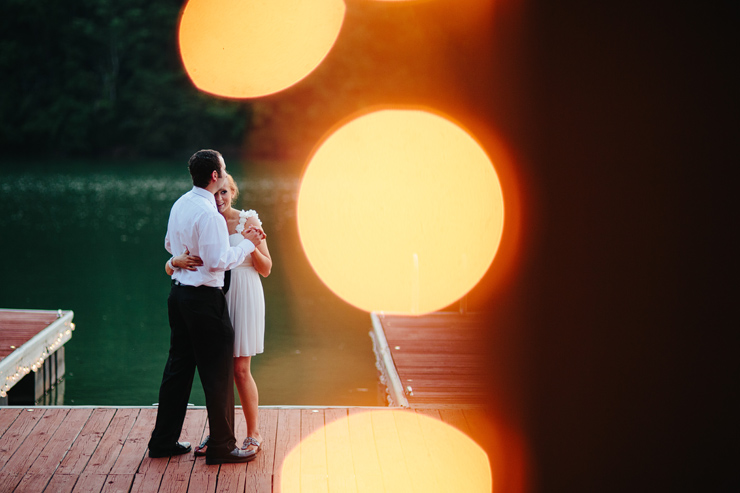photo of a first dance on a lake