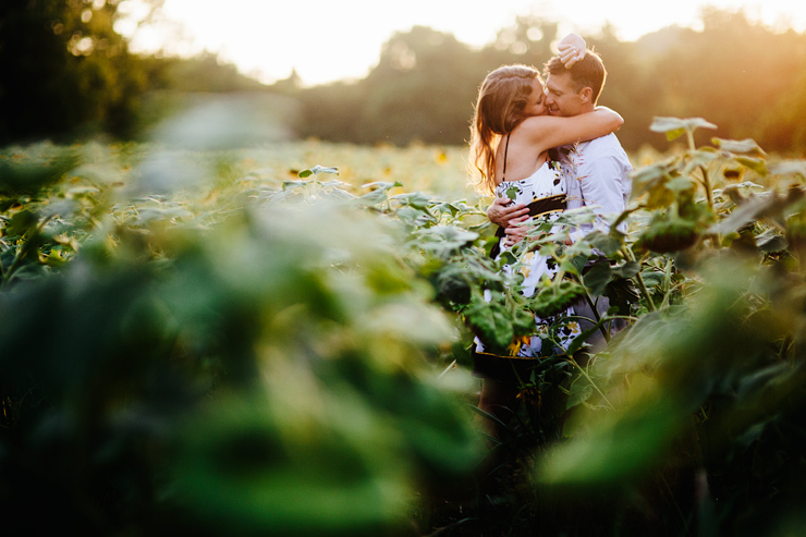 romantic engagement photos