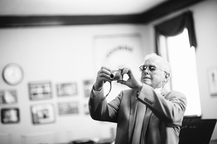 cute grandfather at bride\'s wedding