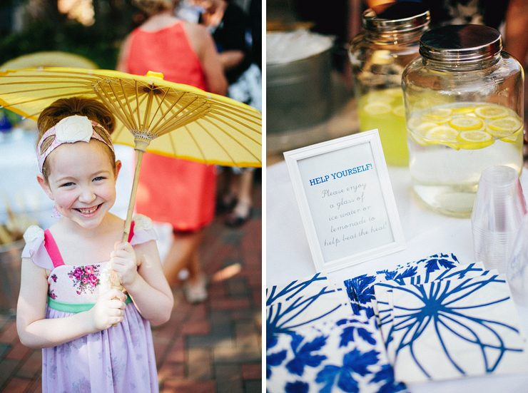 yellow and blue wedding