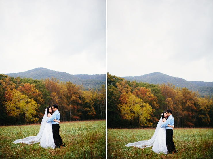 cades cove bridal photos