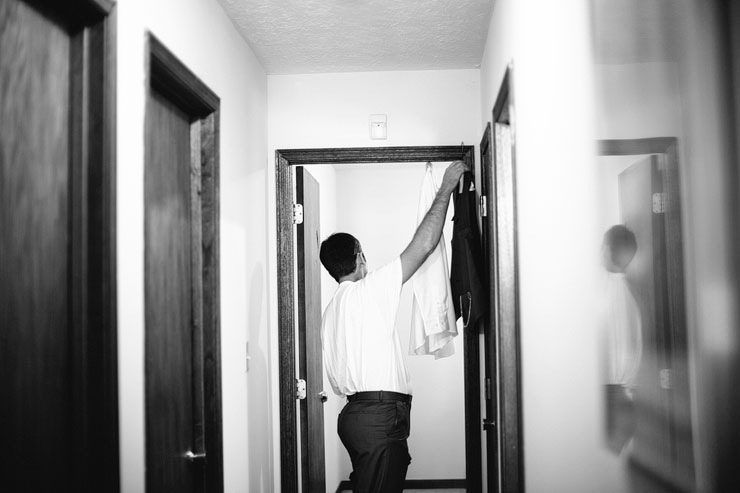 groom getting ready