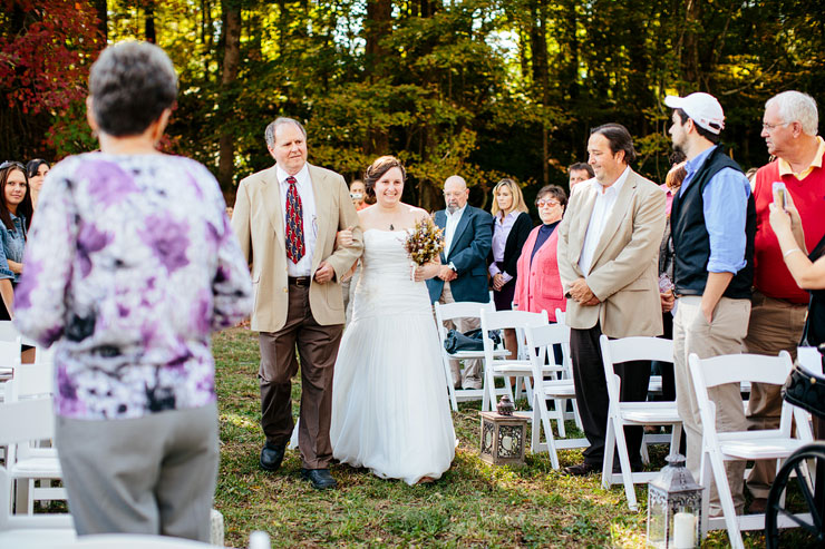 backyard fall wedding in knoxville tn