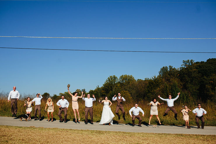 jump fail at a wedding