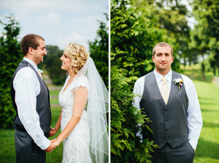 bride and groom at bluebird hill