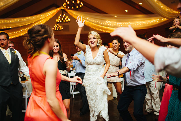 bride dancing at her wedding