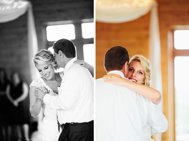 father and daughter dance at bluebird hill