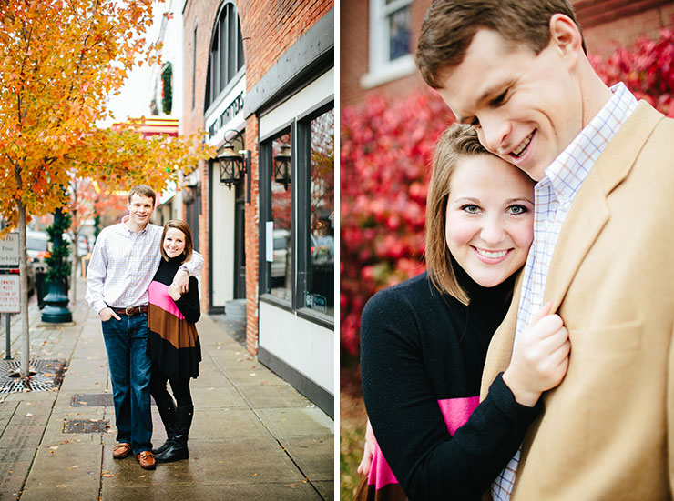 fall tennessee engagement photos
