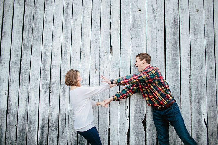 fun tennessee engagement session