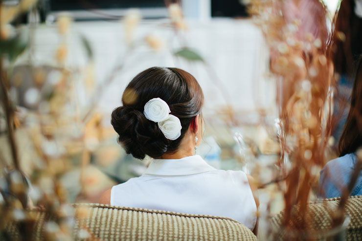 bride hairpiece flower