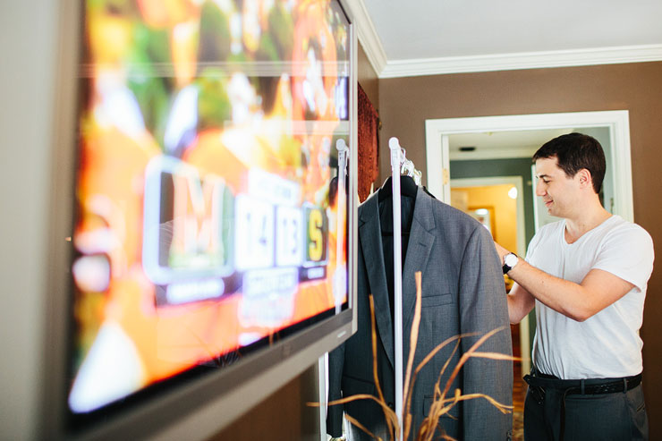 groom getting ready