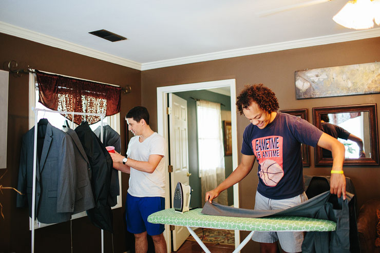 groom getting ready