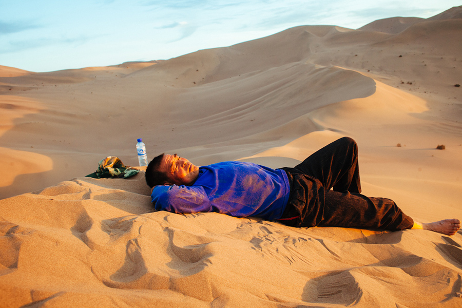 camel trek in dunhuang