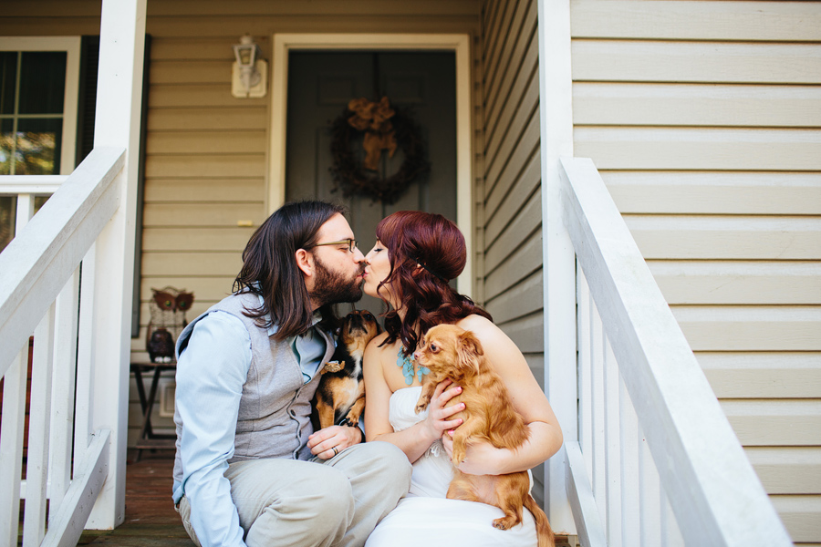 dogs at an elopement