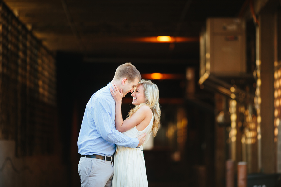 happy knoxville engagement photos