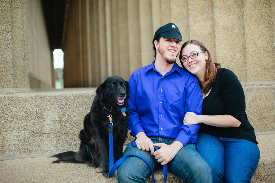 nashville dog engagement session