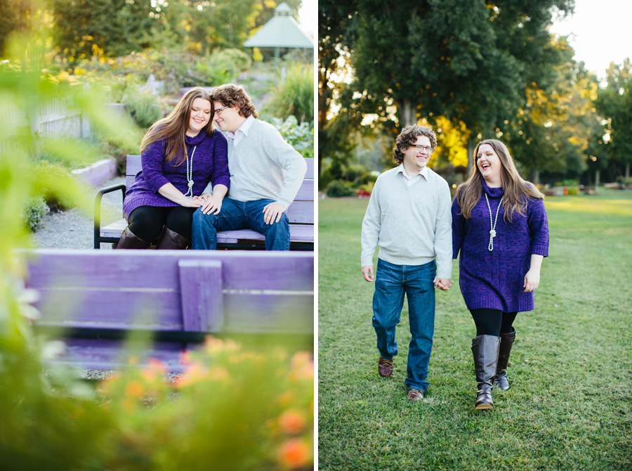 colorful knoxville engagement photos