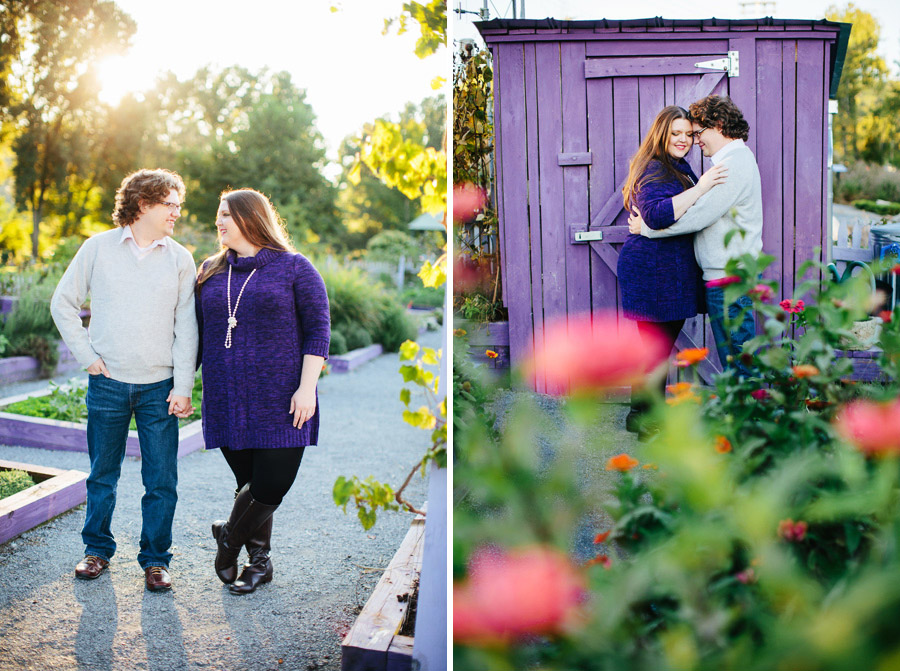 knoxville colorful engagement session