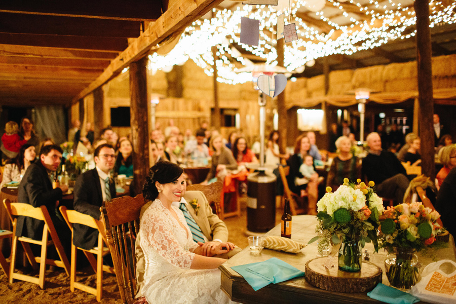 wedding reception at the barn at high point farms