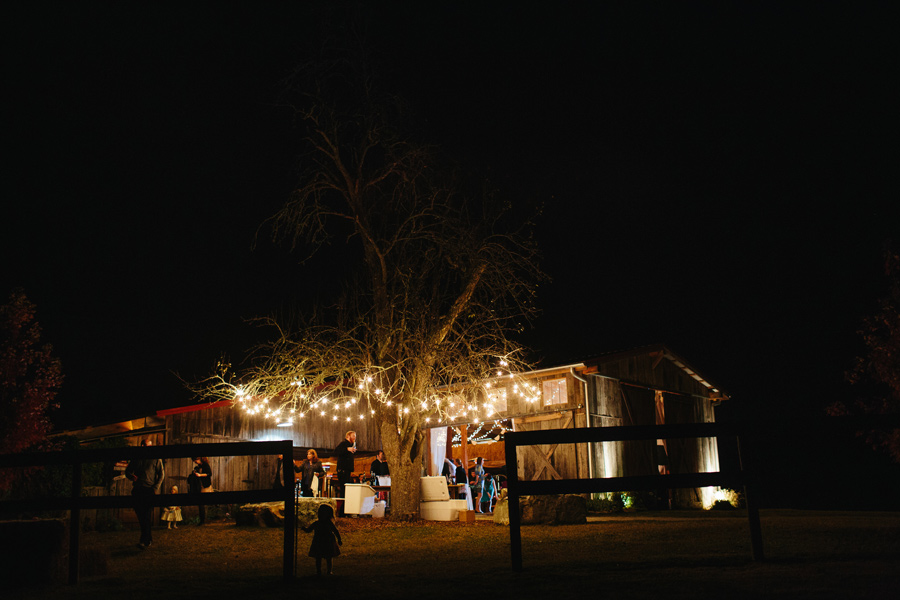 the barn at high point farms evening