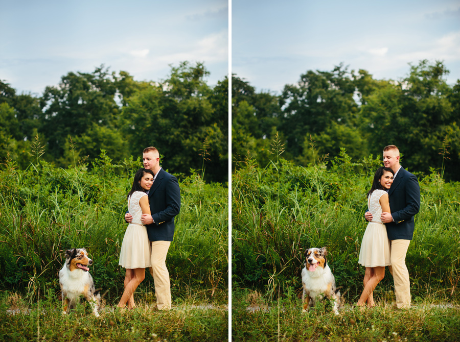 nashville dog engagement session