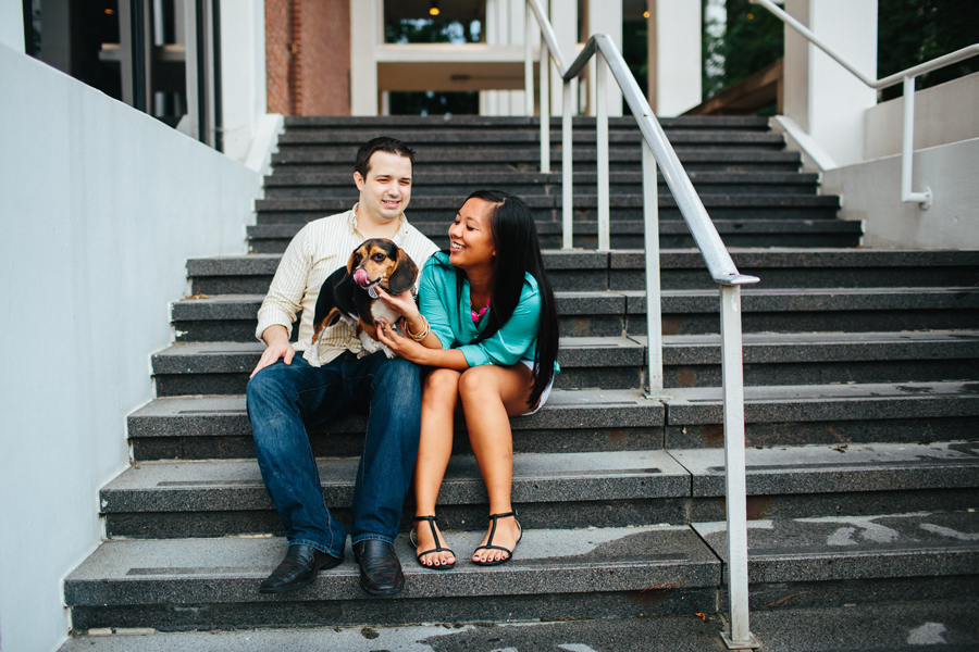 engagement session at belmont university