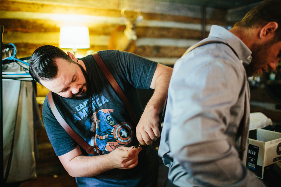 groom getting ready