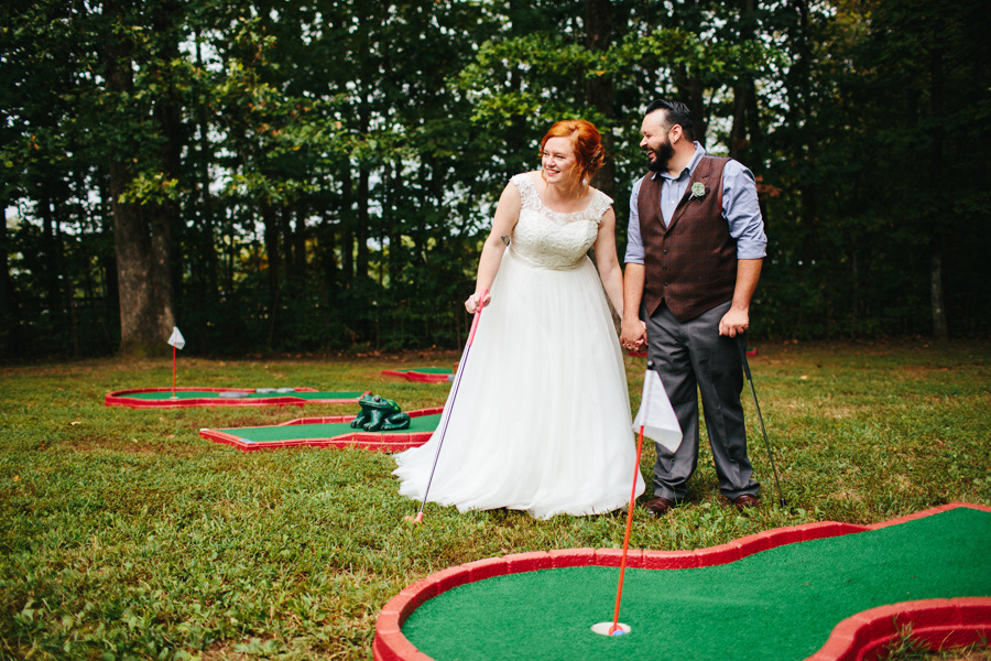 mini golf wedding