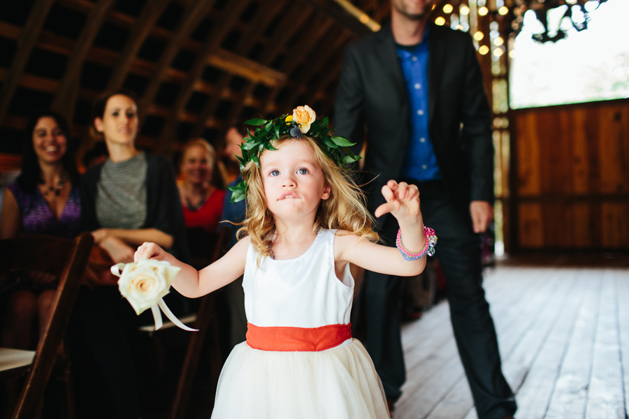 crying flowergirl