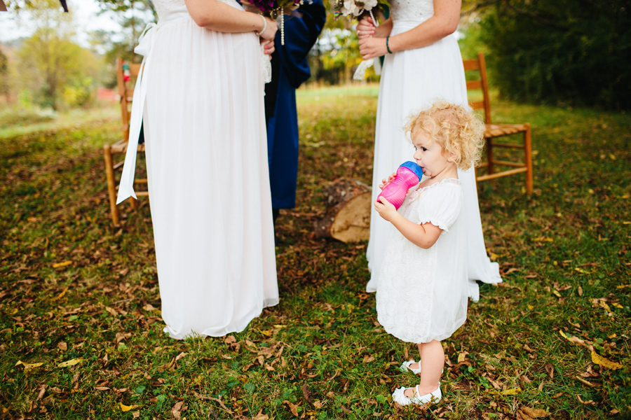 wedding with toddler