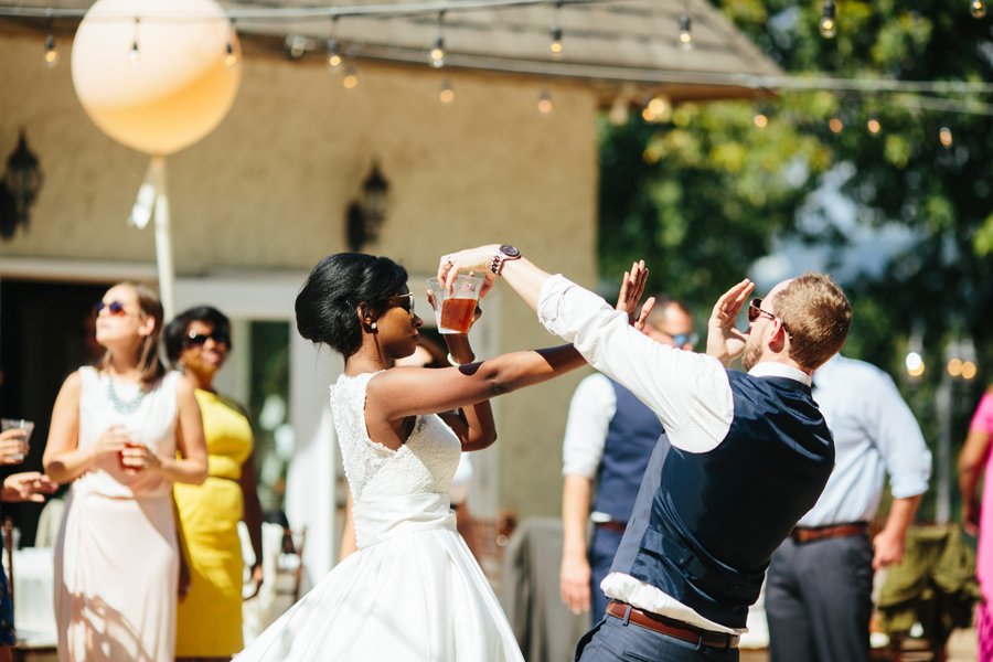 balloons as decor at a wedding