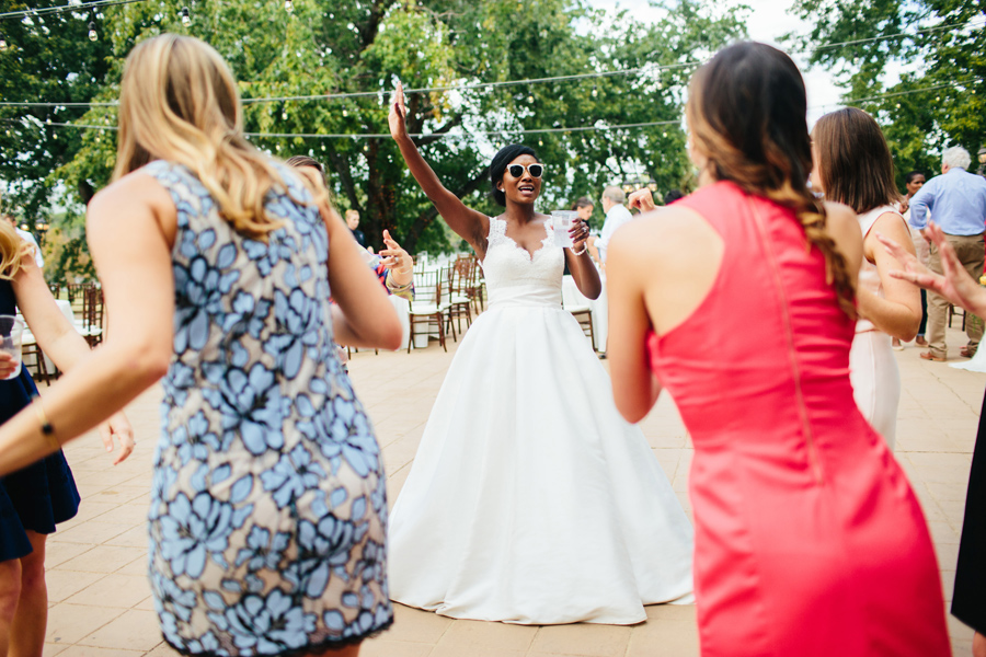 dancing bride